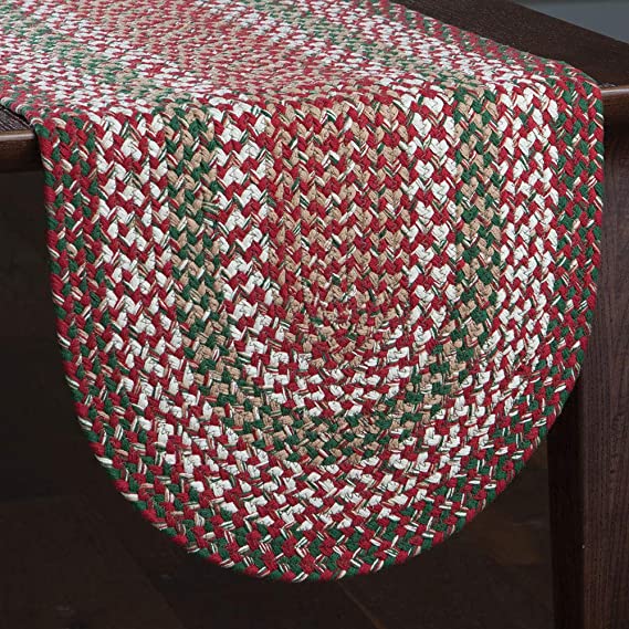 Park Designs Holly Berry Braided Table Runner - 36" L