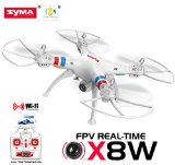Cheerwing Syma X8W FPV Real-time 24Ghz 4ch 6 Axis Gyro Headless Large RC Quadcopter Drone with HD Camera RTF White - Ship From USA