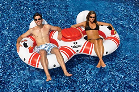 Solstice Super Chill River Tube Double Duo with Cooler