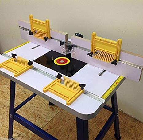 PRO ROUTER TABLE BENCH - FLOOR STANDING WITH FEATHER BOARDS INCLUDED