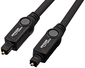 AmazonBasics Digital Optical Audio Toslink Cable - 9.8 Feet (3 Meters),Black