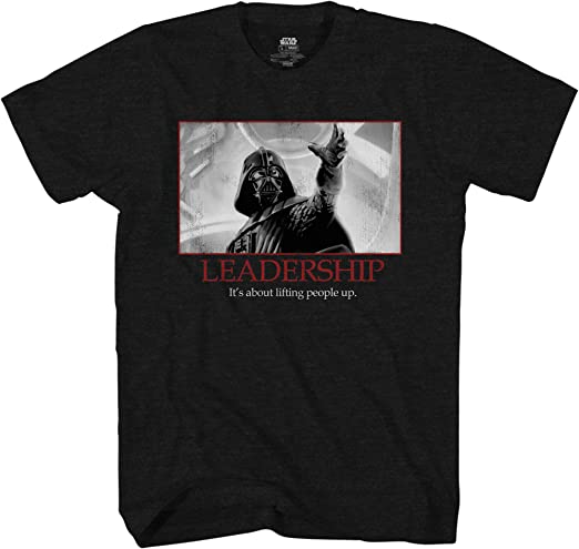 STAR WARS Darth Vader Leadership Motivational Poster Mens T-Shirt