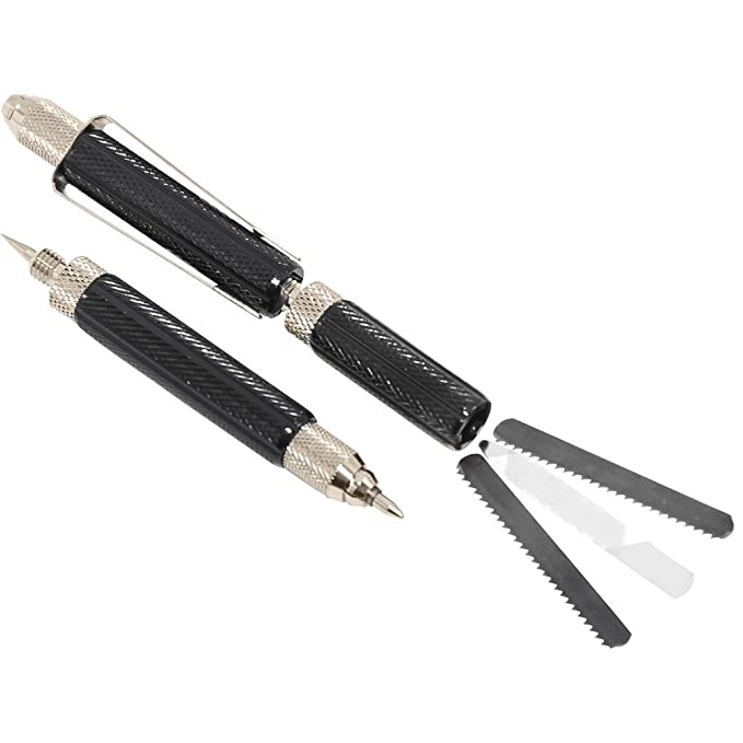 Multi-Tool 12 in 1 Multi Function Tool Pen - Black - Multifunction Pen is a 12 Function Pen with Exacto Blade, Screwdriver and More