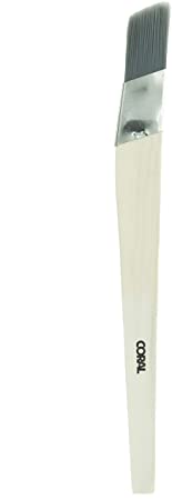 Coral 33474 Precision Angled Lining Fitch Paint Brush with Platinum Easy Clean Filaments 1 inch