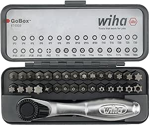 Wiha 74959 32 Piece GoBox Master Torx Bit Set with Mini Ratchet