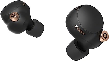 Sony WF-1000XM4 Truly Wireless Noise Cancelling Headphone - Optimised for Alexa and Google Assistant - with Built-in mic for Calls - Bluetooth Connection - Black/Copper