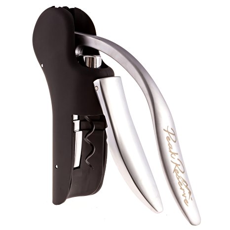 Peak Reserve Wine Bottle Opener Gift Set Includes Vertical Lever Pull Corkscrew with Foil Cutter in a Beautiful Box