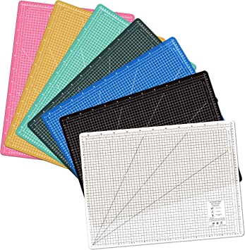 PP A2 Cutting Mat - A2 Eco Friendly (24L x 18W Inch) (600 x 450 mm), Colorful Self Healing Cutting Mat Craft Fabric Quilting Sewing Scrapbooking One Sided Art Project (Set of 1) UESTA (Pink)