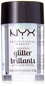 NYX PROFESSIONAL MAKEUP Face & Body Glitter, Ice, 0.08 Ounce