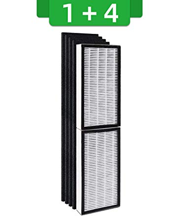 FutureWay High-Efficiency HEPA Filter FLT5250PT, Carbon HEPA Filter with 4 x Pre-Filters Set Compatible with Germ Guardian AC5250PT Air Purifier, 12-Month Advanced Air Cleaner Filters Replacement Kit
