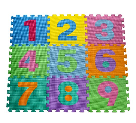 HemingWeigh Kid's Multicolored Numbers Puzzle Play Mat