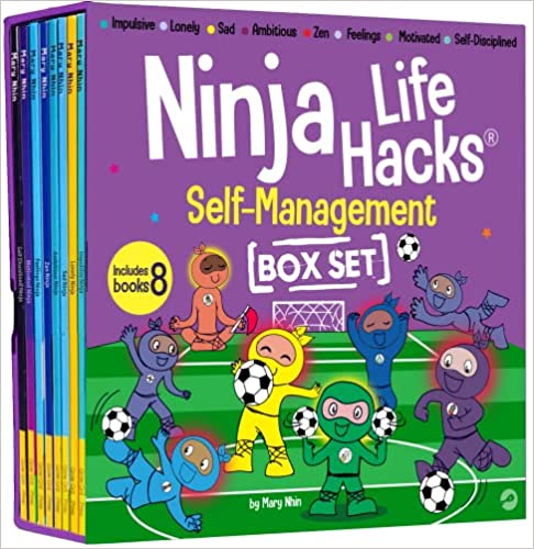 Ninja Life Hacks Self Management 8 Book Box Set (Books 33-40: Impulsive, Lonely, Sad, Ambitious, Zen, Feelings, Motivated, Self Disciplined)