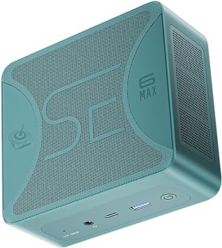 Beelink SER6 MAX Mini PC, AMD Ryzen 7 6900HX(up to 4.9GHz) 6C/12T, Mini Computer 32GB DDR4 RAM 1TB NVMe SSD, Mini Desktop Computer 4K 60Hz Quad Display HDMI&DP&Dual USB-C WiF6 BT5.2 WOL 54W HTPC