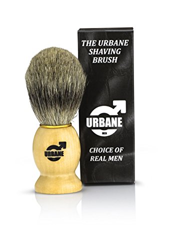 Shaving Brush by Urbane Men Pure Badger Wooden Handle Shaving Brush SB333