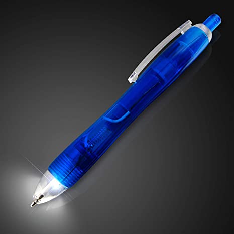 Blue Light Tip Pen with White LED