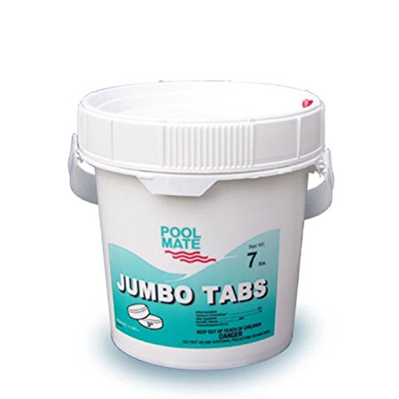 Pool Mate 1-1407 Jumbo 3-Inch Chlorine Tablets, 7-Pound