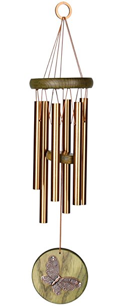 Woodstock Chimes Butterfly Wind Chime, Green- Habitats Collection