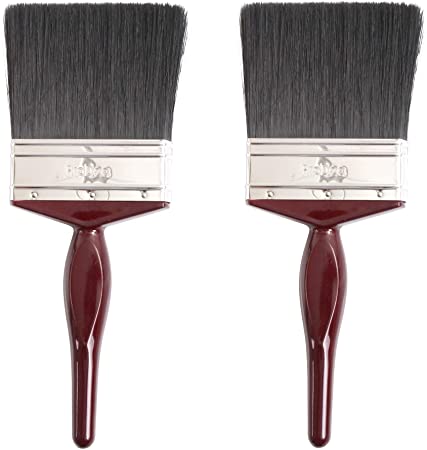 2 x Four Inch Paint Brushes 4" | 100mm Mixed Bristle Paint Brush Set