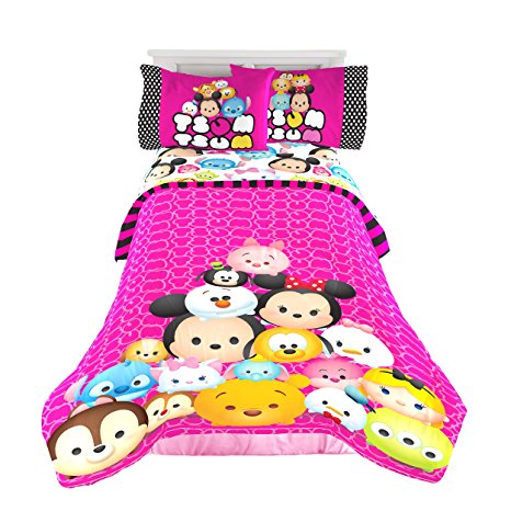 Disney Tsum Tsum 'Faces' Twin/Full Reversible Comforter