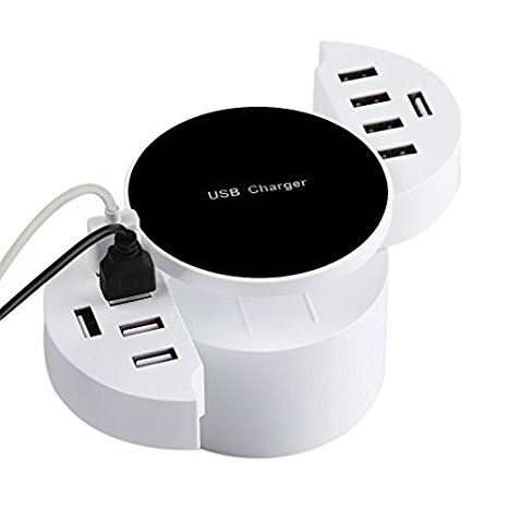 Smart Charging Station,USB Charger,10 Smart USB Ports ,USB Hub for Devices, Travel Household Multi-Port Charger