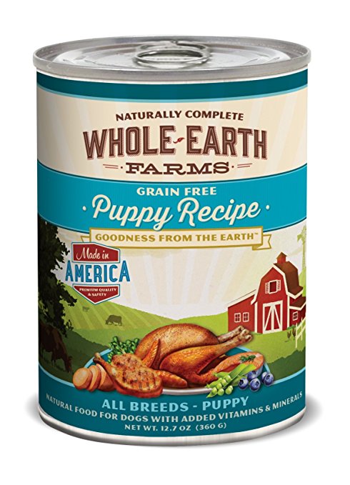 Whole Earth Farms Grain Free Canned Dog Food, 12.7 oz, 12 count