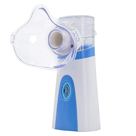 Portable Handheld Inhaler Household Humidifier, Ultrasonic Cool Mist Inhaler, for Adults Kids Daily Home Use. (BlueWhite Inhaler)