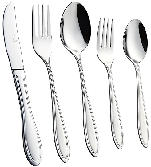 [40-Piece] Royal Flatware Set, 18/10 Stainless Steel, Mirror Polished Luxury Design, Restaurant & Hotel Quality, Cutlery Service for 4 (40-Piece) by Royal