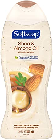 Softsoap Moisturizing Body Wash, Shea and Almond Oil, 591 mL (Pack of 4)