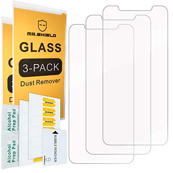 [3-Pack]-Mr Shield for iPhone XR [Tempered Glass] Screen Protector with Lifetime Replacement Warranty