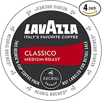 Lavazza Medium Roast Classico Coffee K-Cups 22 Count (Pack of 4)