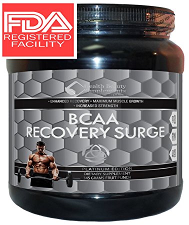 * ANABOLIC MAX 5000 BCAA SURGE * 3X Faster Recovery - Cutting Edge Post Workout Amino Acids – With Vitamin B6 & L-Glutamine For MAXIMUM ABSORPTION – Extreme Post Workout Performance