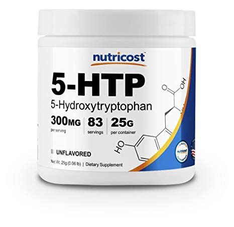 Nutricost 5-HTP Powder 25 Grams (300mg Per Serving)