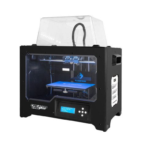 Flashforge® 3D Printer Creator Pro Dual Extruder Printer with Optimized Build Plate and Upgraded Spool Holder