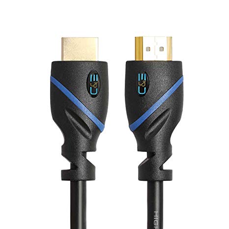 C&E HDMI Cable 1080p 4K 3D High Speed with Ethernet ARC Latest Version, 25 Feet, CNE65138