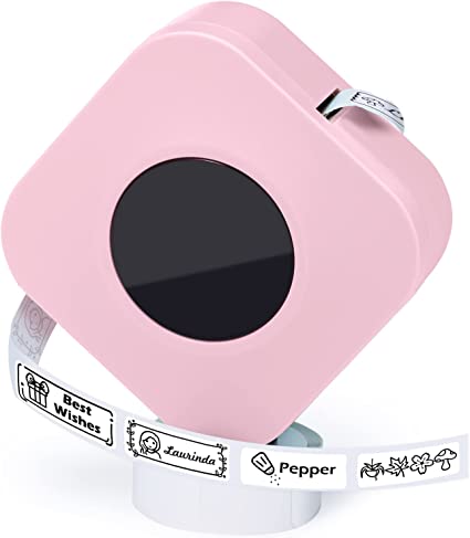 Mini Label Maker-Phomemo Q30S Bluetooth Label Maker Machine Wireless Small Label Printer, Great for Name/Document/Storage Labels,Compatible with iOS Android, Pink
