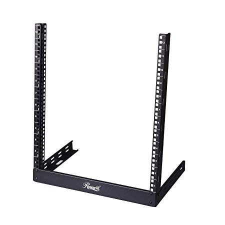 Rosewill 12U Server Rack, 19 Inch Desktop Open Frame 2 Post Server Desk Rack Free Standing (RSR-2P12U0001)