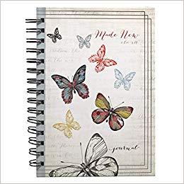 "Made New" Butterfly Hardcover Wirebound Journal