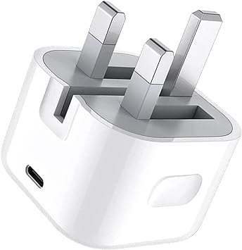 Grehge 20W USB C Fast Charger Plug [Apple MFi Certification] Apple 20W USB-C Power Adapter, UK Type C Wall Charging Power Adapter for iPhone 15/14/13/12/11/Plus/Pro/Pro Max/XS/SE/iPad, AirPods