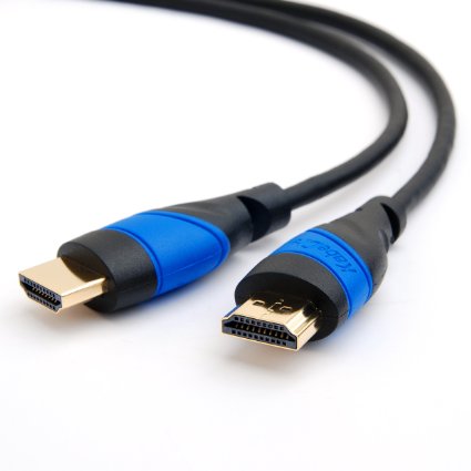 KabelDirekt 3 feet HDMI Cable 1080p 4K 3D High Speed with Ethernet ARC - FLEX Series