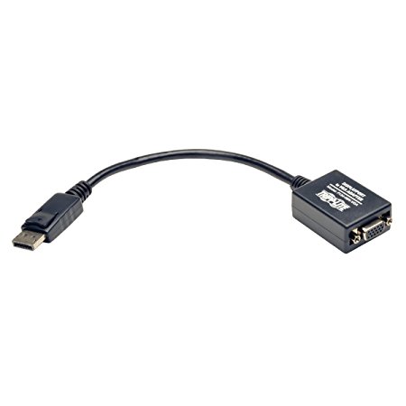 Tripp Lite DisplayPort to VGA Adapter Cable Active Converter DP to VGA DP2VGA M/F 6in (P134-06N-VGA)