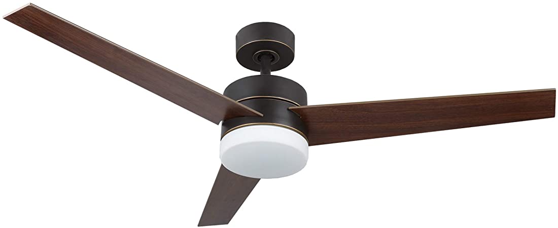 CO-Z 52 Inch Ceiling Fan Light Old Bronze Finish with 3 Fan Blades, Include 15W LED and Remote Control