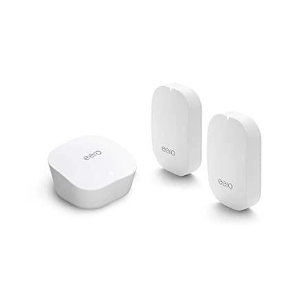 Amazon eero mesh WiFi system – router replacement for whole-home coverage (1 eero router   2 Beacons)