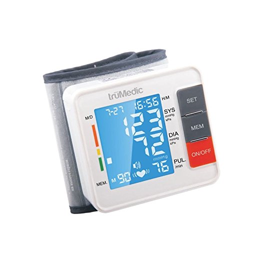truMedic Wrist Electronic Blood Pressure Monitor