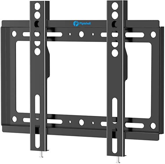 Pipishell Low Profile Fixed TV Wall Mount Bracket, Ultra Slim for Most 17-42 inch LED, LCD OLED and Plasma Flat Curved Screen TVs and Save Space, Max VESA 200x200mm up to 66 lbs