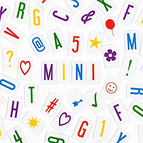 Vibrant Letter Pack for MINI My Cinema Lightbox - 100 letters, numbers, characters, & symbols!