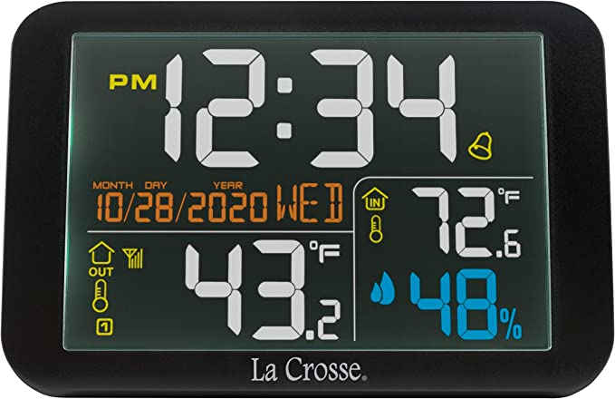 La Crosse Technology 308-66677-INT Color Wireless Weather Station , Black