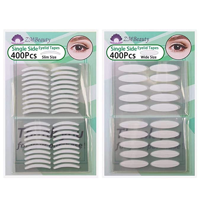 2 Packs Natural Invisible Single-Sided Eyelid Tapes Stickers, Medical-use Fiber Eyelid Strips, Instant lift Eye Lid Without Surgery, Perfect for Hooded, Droopy, Uneven, Mono-eyelids