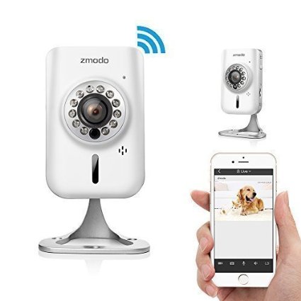 Zmodo 720p HD Wireless Wifi Network IP Home Indoor Security Camera w Two-way Audio SmartLink Easy Setup Remote Access in Seconds