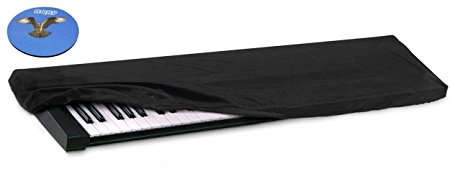 HQRP Elastic Dust Cover w/ Bag for Yamaha P-115 / P115 / P-115B / P115B / P-115WH / P115WH Electronic Keyboard Digital Piano   HQRP Coaster