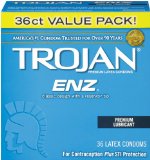 Trojan Condom ENZ Lubricated 36 Count
